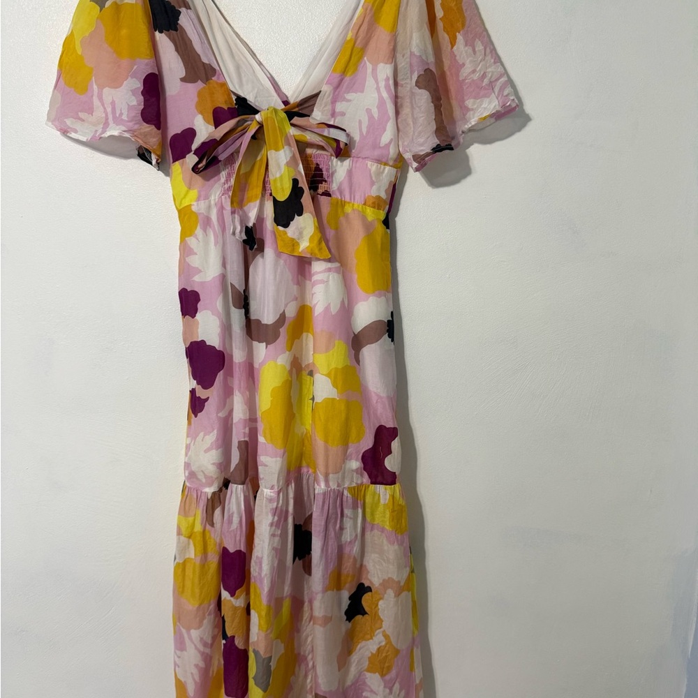 Maeve by Anthropologie Pink and Yellow Floral Maxi Dress - Picture 8 of 14